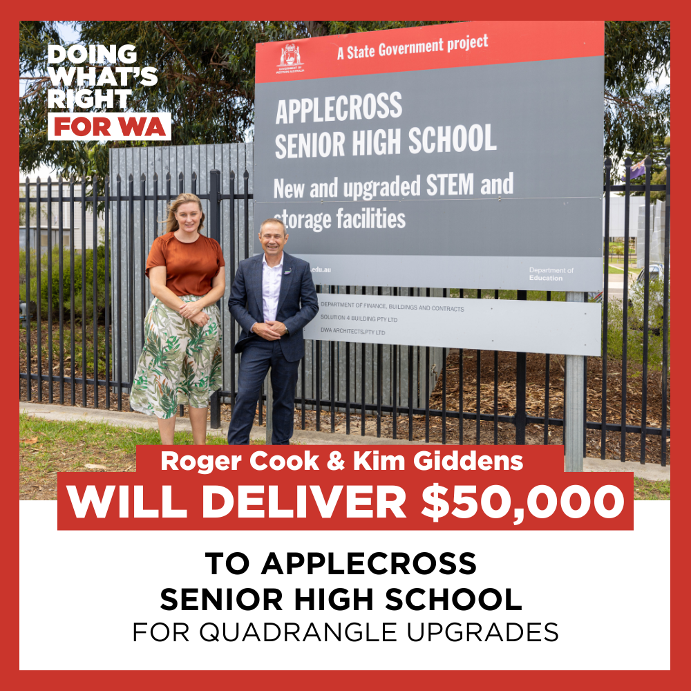 $50,000 to Applecross Senior High School Main Image