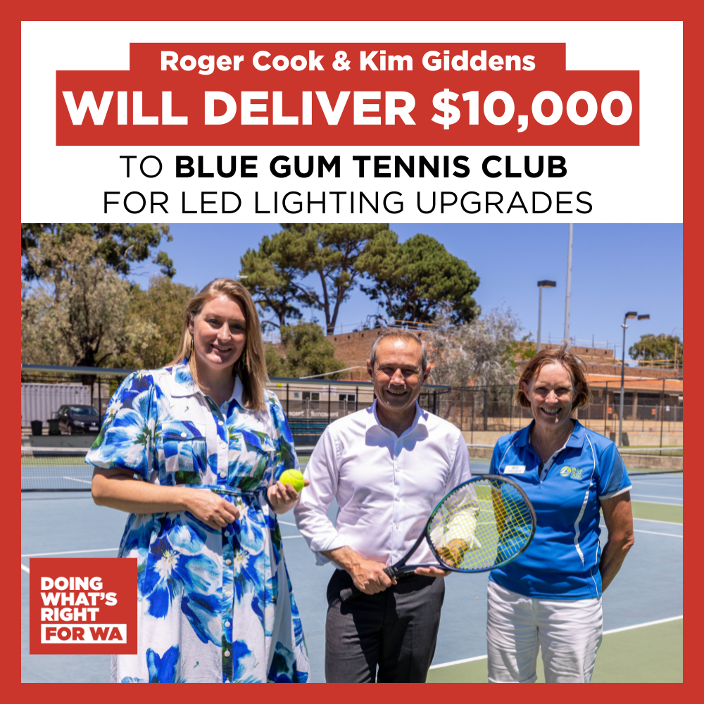 COMMITMENT - $10,000 for Blue Gum Tennis Club new LED Lights  Main Image